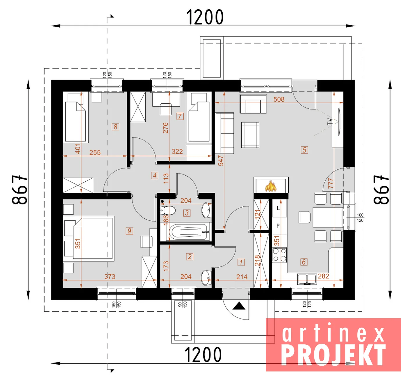 Rzut: parter, D19B KAROL B