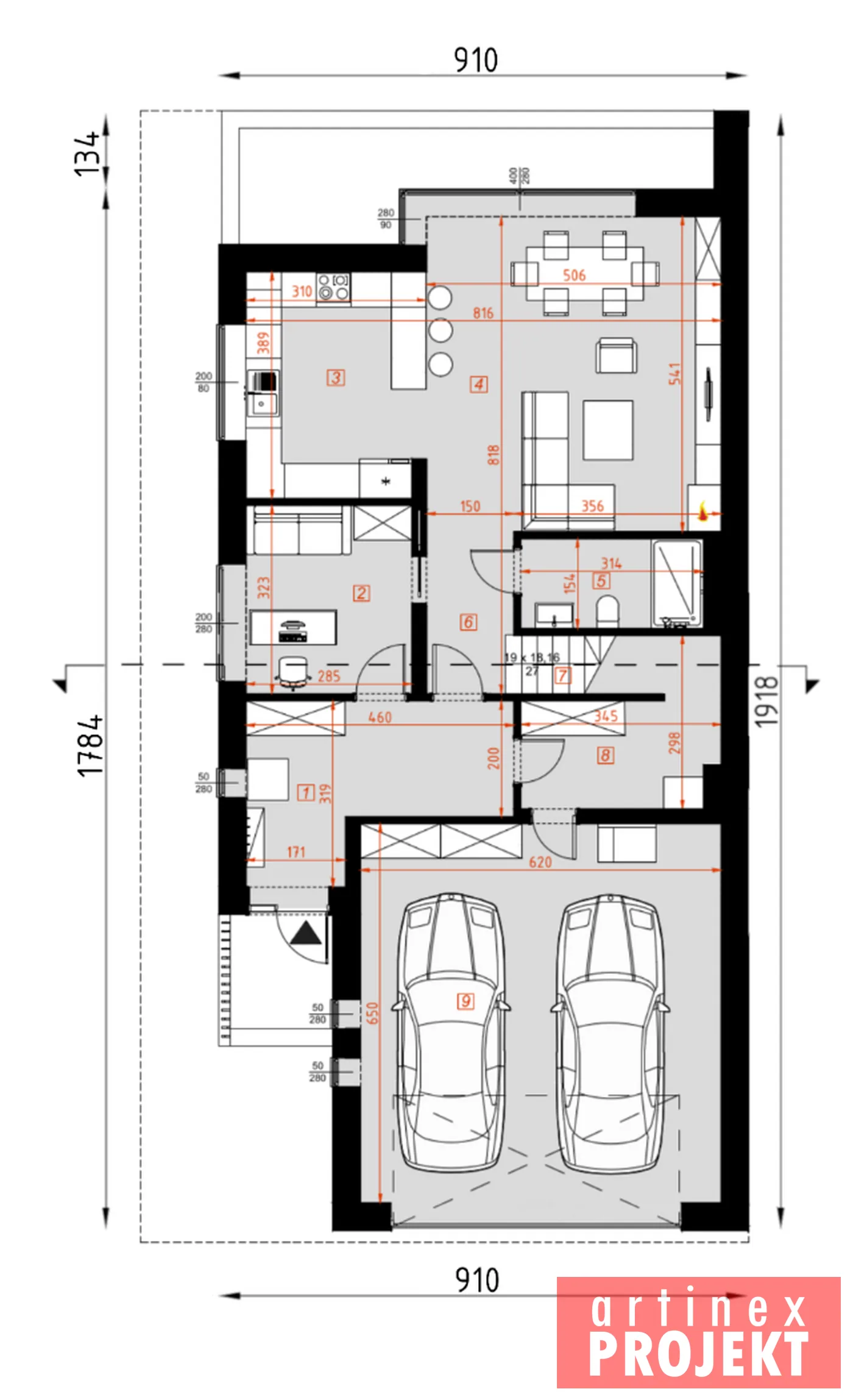 Rzut: parter, D330